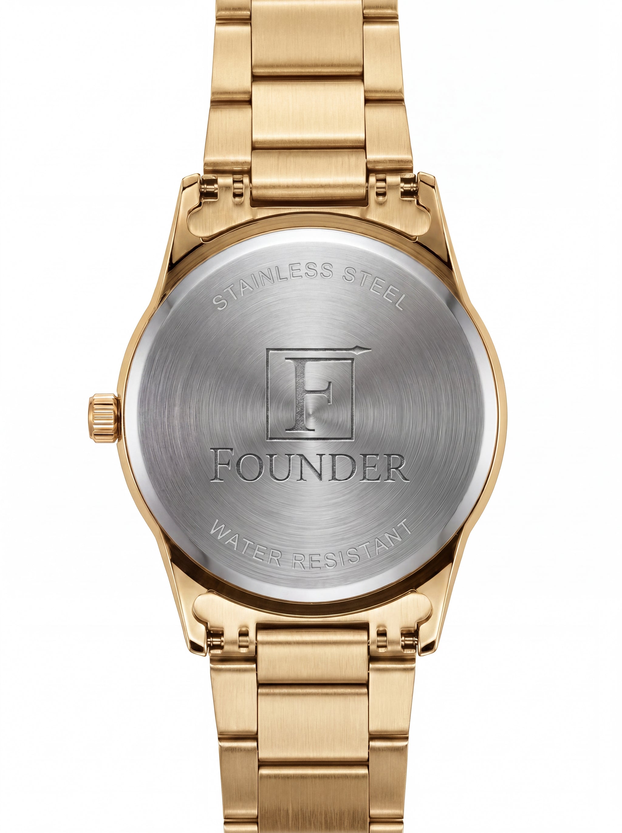 Founder Golden Legacy of Precision — Golden Dial Analog Watch